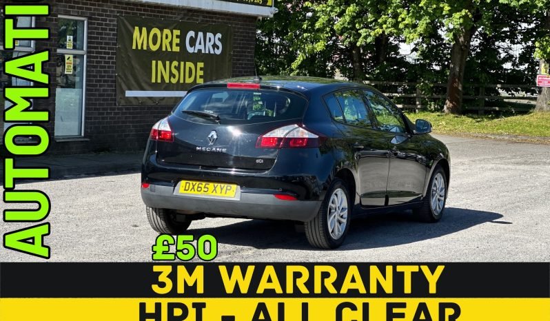
								AUTOMATIC_1.5 Diesel_ULEZ_2015 Renault Megane_£20 Tax_12m MOT_64k Miles_Sat-Nav_Parking Sensors_x2 Keys_3rd Party Warranty £50 full									