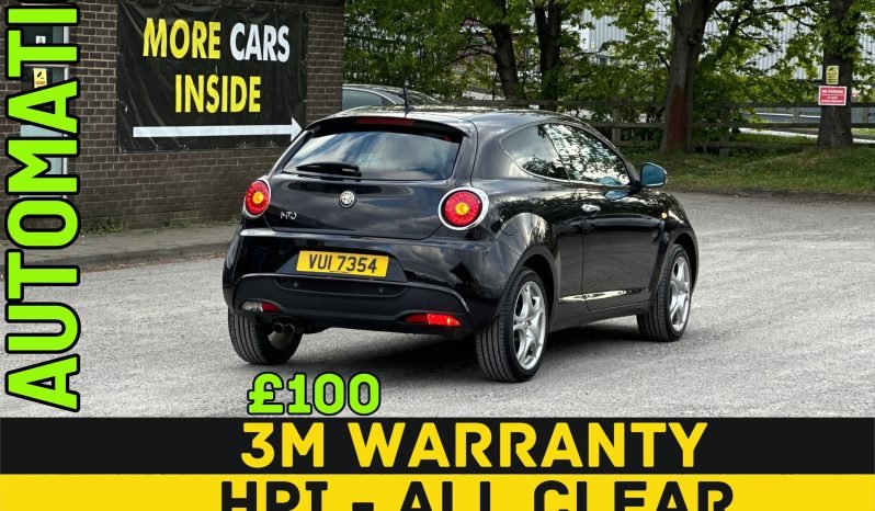 
								AUTOMATIC_1.4 Petrol_2015 Alfa Romeo Mito_12m MOT_116k Miles_Bluetooth_Parking Sensors_x2 Keys_3 months Warranty full									
