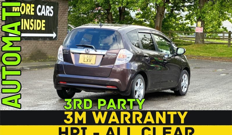 
								HYBRID -AUTOMATIC_1.3 Petrol_2012 Honda Jazz_12m MOT_82k Miles_Media Screen_HD Rev Cam_Dash Cam_B’tooth_Luxury Japanese Import Car_3 months Warranty full									