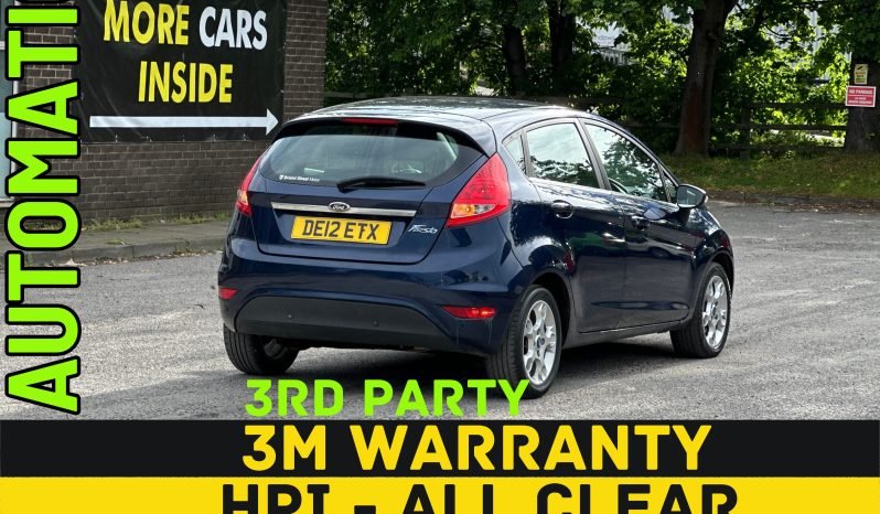 
								AUTOMATIC_1.4 Petrol_2012 Ford Fiesta_65k Miles_10m MOT_B’tooth_Media Screen_3 months 3rd Party Warranty_ full									
