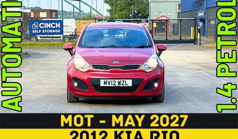 
								AUTOMATIC_1.4 Petrol_2012 Kia Rio_11m MOT_109k Miles_B’tooth_Srvc Hstry_Px 2 Clear Price_ full									