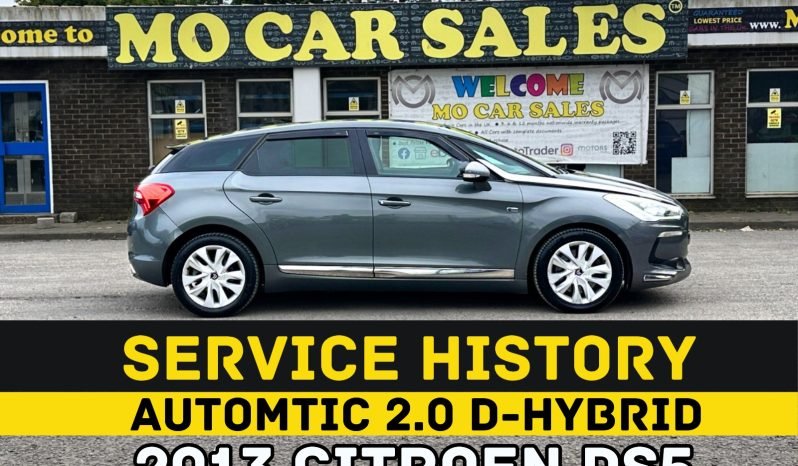 
								AUTOMATIC_2.0 Hybird-Diesel_2013 DS-5_£20 Tax_12m MOT_115k Miles_P-Snsrs_3m Warranty full									