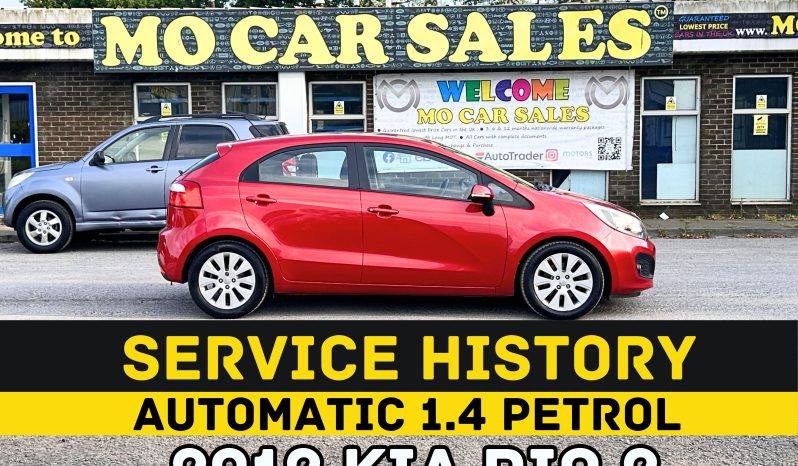 
								AUTOMATIC_1.4 Petrol_2012 Kia Rio_11m MOT_109k Miles_B’tooth_Srvc Hstry_Px 2 Clear Price_ full									