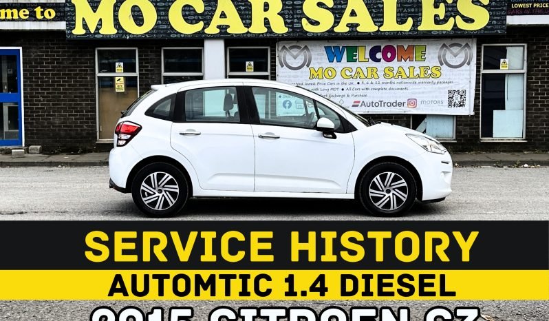 
								AUTOMATIC_1.4 Diesel_2015 Citroen C3_£20 Tax_12m MOT_70k Miles_3m warrnty_FXD PRICE full									