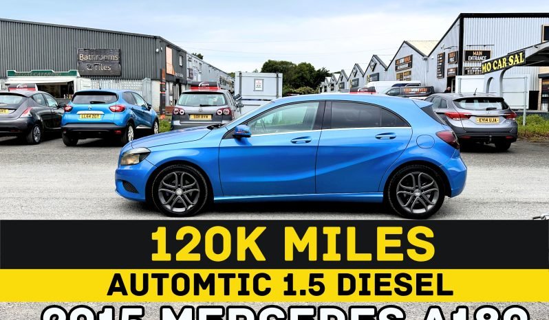 
								AUTOMATIC_1.5 Diesel 2015 Mercedes Benz A180_£20 Tax_12m MOT_120k Miles_Sat_Nav_B’tooth_ full									
