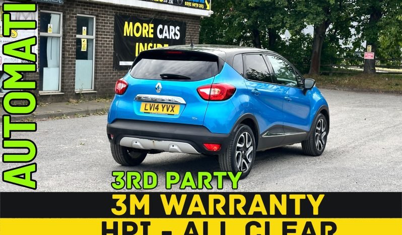
								AUTOMATIC_1.2 Petrol 2014 Renault Captur_12m MOT_90k Mile_Sat-Nav_Bluetooth_Parking Sensors_x2 Keys_3 month Warranty_ full									