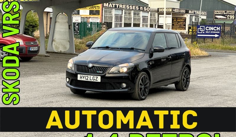 
								AUTOMATIC_1.4 Petrol_2012 Skoda Fabia VRS_105k Miles_06m MOT_Sat-Nav_B’tooth_P-Snsrs_FXD PRICE full									