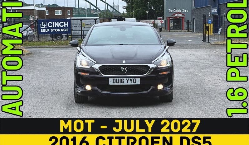 
								AUTOMATIC_1.6 Petrol_2016 DS-5_12m MOT_97k Mile_Sat-Nav_Sun-Roof_3m Warranty_FXD PRICE full									
