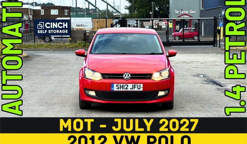 
								AUTOMATIC_1.4 Petrol_2012 VW Polo_12m MOT_74k Miles_x2 Keys_3m Warranty_ full									