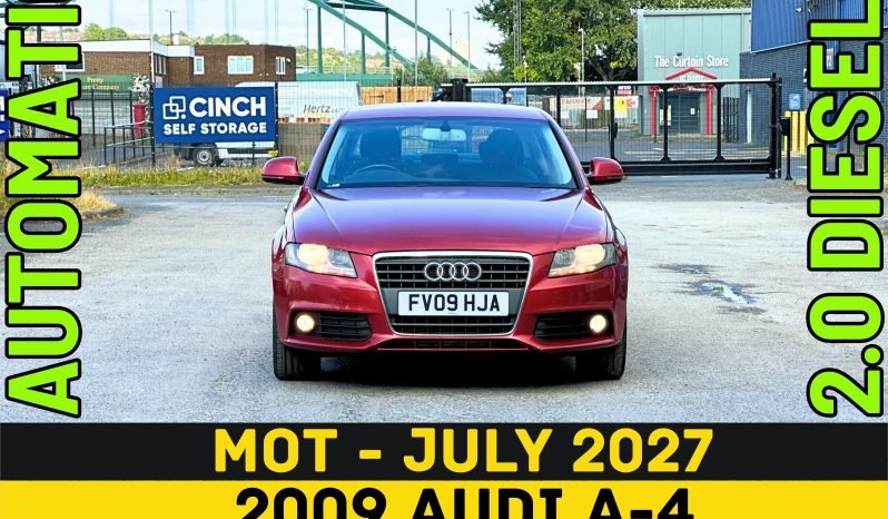 
								AUTOMATIC_2.0 Diesel_2009 Audi A4_12m MOT_89k Mile_Srvc Hstry_B’tooth_x2 Keys_FXD PRICE. full									