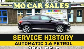 
									AUTOMATIC_1.6 Petrol_2016 DS-5_12m MOT_97k Mile_Sat-Nav_Sun-Roof_3m Warranty_FXD PRICE full								