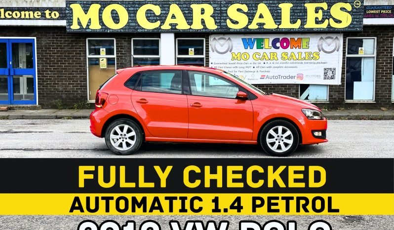 
								AUTOMATIC_1.4 Petrol_2012 VW Polo_12m MOT_74k Miles_x2 Keys_3m Warranty_ full									