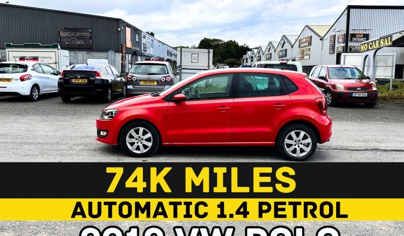 
								AUTOMATIC_1.4 Petrol_2012 VW Polo_12m MOT_74k Miles_x2 Keys_3m Warranty_ full									