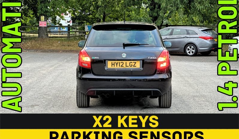 
								AUTOMATIC_1.4 Petrol_2012 Skoda Fabia VRS_105k Miles_06m MOT_Sat-Nav_B’tooth_P-Snsrs_FXD PRICE full									