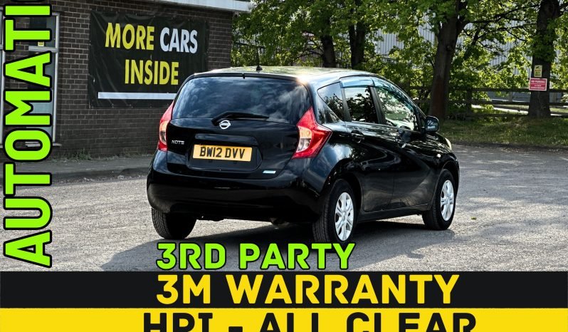 
								AUTOMATIC_1.2 Petrol_2012 Nissan Note_10m MOT_78k Miles_Sat-Nav_B’tooth_HD Rev Camera_x2 Keys_Japan Import_3 months Warranty* full									