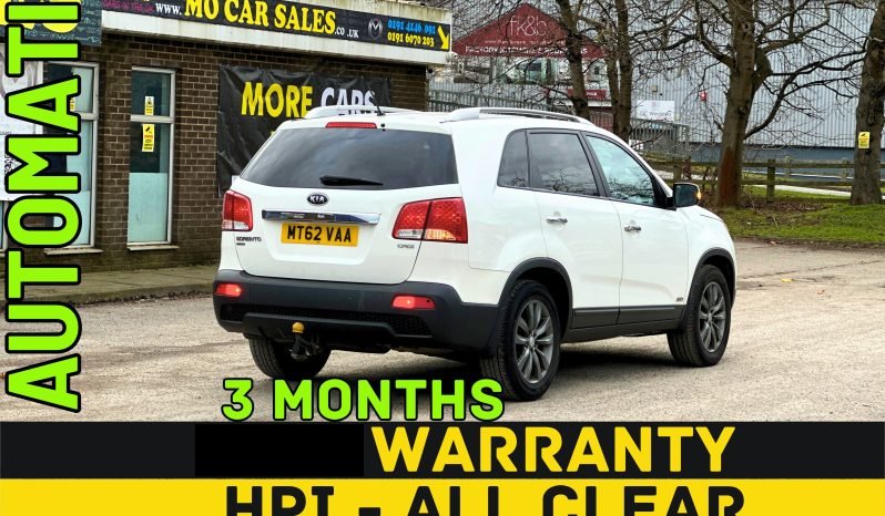
								AUTOMATIC_7 Seater_4WD 2.2 Diesel_2012 Kia Sorento_109k Miles_12m MOT_New Engine fitted_Bluetooth_x2 Keys_ 3 months Warranty* full									