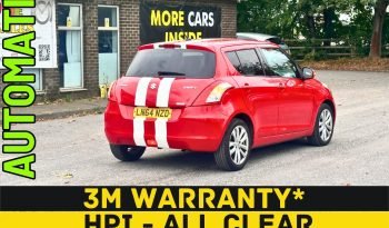 
									AUTOMATIC_1.2 Petrol_2014 Suzuki Swift_11m MOT_109k Miles_Srvc Hstry_Keyless_3m Warranty_3 months Warranty* full								