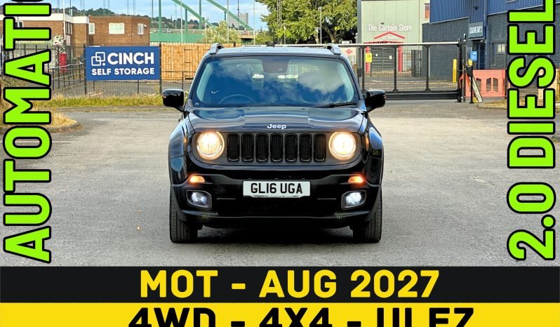 
								AUTOMATIC_4WD_2.0 Diesel ULEZ_2016 Jeep Renegade_12m MOT_112k Miles_Luxury Specs_Sat-Nav_Full Leather_P-Sensors_3 month Warranty_ full									