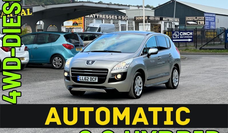 
								AUTOMATIC_4WD_2.0 Diesel-Hybrid_2013 Peugeot 3008_£20 Tax_12m MOT_86k Miles_Sat-Nav_Bluetooth_Parking Sensors_Sun-Roof_x2 Keys_3 month Warranty* full									