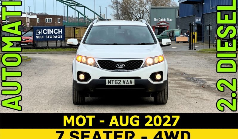 
								AUTOMATIC_7 Seater_4WD 2.2 Diesel_2012 Kia Sorento_109k Miles_12m MOT_New Engine fitted_Bluetooth_x2 Keys_ 3 months Warranty* full									
