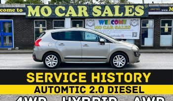 
									AUTOMATIC_4WD_2.0 Diesel-Hybrid_2013 Peugeot 3008_£20 Tax_12m MOT_86k Miles_Sat-Nav_Bluetooth_Parking Sensors_Sun-Roof_x2 Keys_3 month Warranty* full								