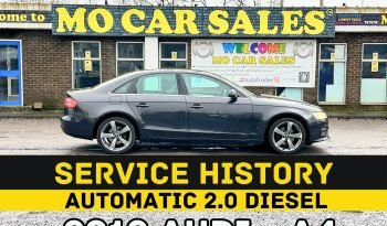 
									AUTOMATIC_2.0 Diesel_2012 Audi A4_12m MOT_103k Mile_T-Belt DONE_B’tooth_x2 Keys_ full								