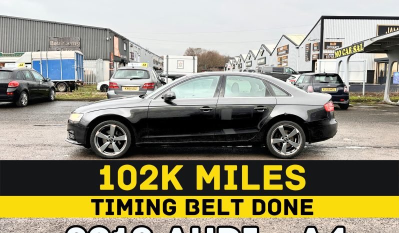 
								AUTOMATIC_2.0 Diesel_2012 Audi A4_12m MOT_103k Mile_T-Belt DONE_B’tooth_x2 Keys_ full									