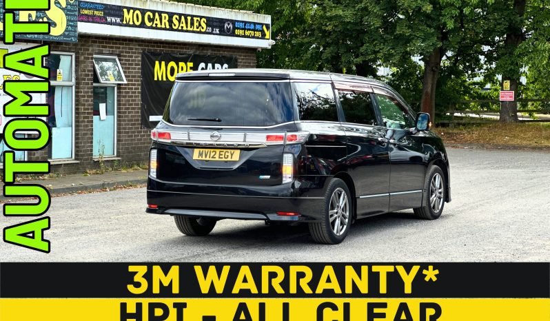 
								AUTOMATIC_7 Seater_2.5 Petrol_2012 Nissan Elgrand_45k Miles_12m MOT_Japan Import_Top Specs MPV_3 months Warranty_ full									
