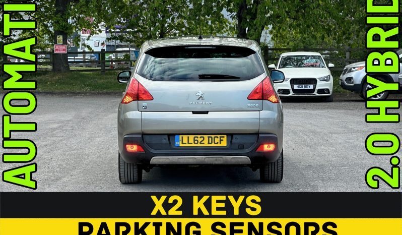 
								AUTOMATIC_4WD_2.0 Diesel-Hybrid_2013 Peugeot 3008_£20 Tax_12m MOT_86k Miles_Sat-Nav_Bluetooth_Parking Sensors_Sun-Roof_x2 Keys_3 month Warranty* full									