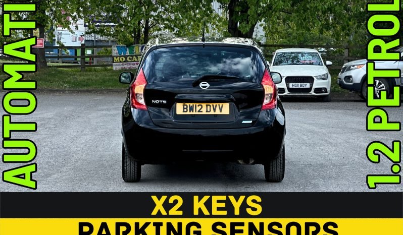 
								AUTOMATIC_1.2 Petrol_2012 Nissan Note_10m MOT_78k Miles_Sat-Nav_B’tooth_HD Rev Camera_x2 Keys_Japan Import_3 months Warranty* full									