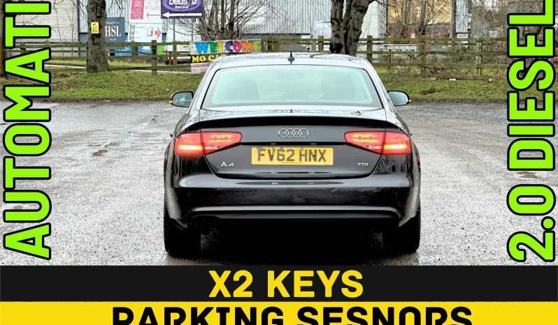 
								AUTOMATIC_2.0 Diesel_2012 Audi A4_12m MOT_103k Mile_T-Belt DONE_B’tooth_x2 Keys_ full									