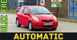 AUTOMATIC_1.3 PETROl_2009 Toyota Yaris_£35 Tax_08m MOT_74k Mile_P-Snsrs_x2 Keys_3 months Warranty £100_