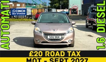 
									AUTOMATIC_1.6 Diesel_2012 Peugeot 208_£20 Tax_12m MOT_60k Miles_B’tooth_Sun-Roof_3m Warranty_ full								