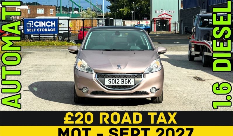
								AUTOMATIC_1.6 Diesel_2012 Peugeot 208_£20 Tax_12m MOT_60k Miles_B’tooth_Sun-Roof_3m Warranty_ full									