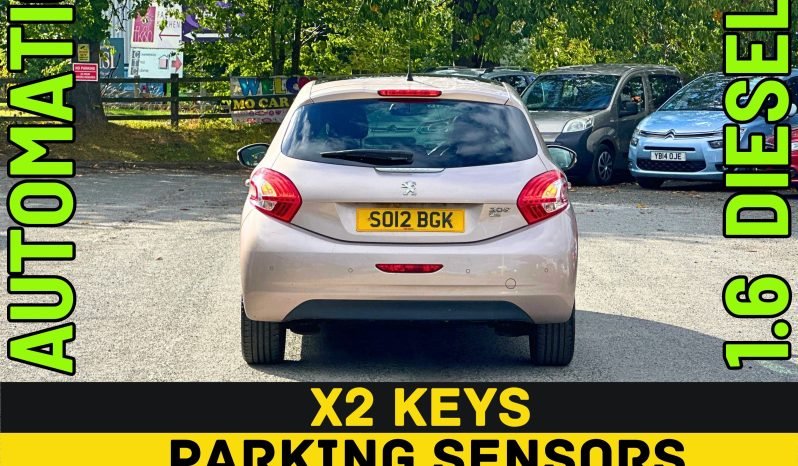 
								AUTOMATIC_1.6 Diesel_2012 Peugeot 208_£20 Tax_12m MOT_60k Miles_B’tooth_Sun-Roof_3m Warranty_ full									