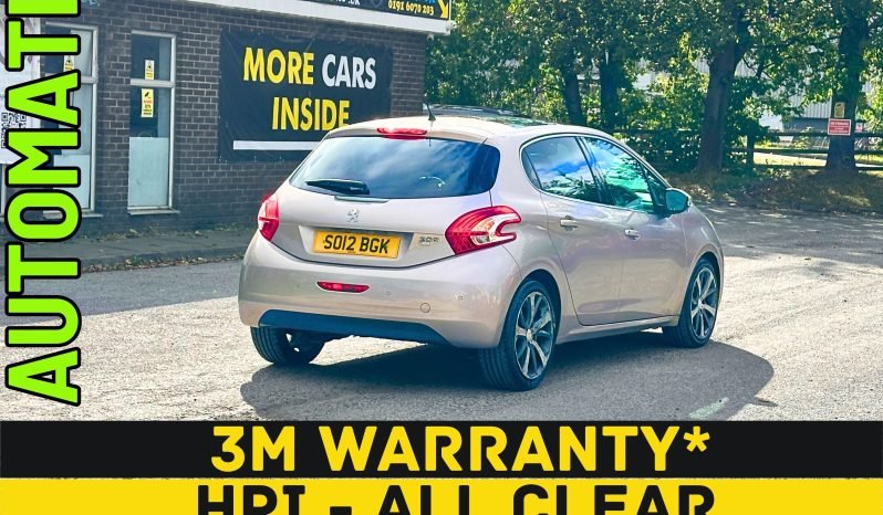 
								AUTOMATIC_1.6 Diesel_2012 Peugeot 208_£20 Tax_12m MOT_60k Miles_B’tooth_Sun-Roof_3m Warranty_ full									