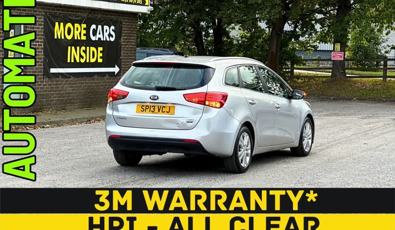 
								AUTOMATIC_1.6 Diesel_2013 Kia Ceed estate_89k Mile_12m MOT_B’tooth_Parking Sensors_3 months Warranty_ full									