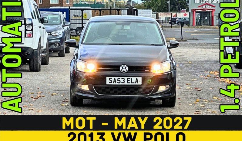 
								AUTOMATIC_1.4 Petrol_2013 VW Polo_07m MOT_97k Miles_T-Belt DONE_x2 Keys_3m Warranty_FXD PRICE full									